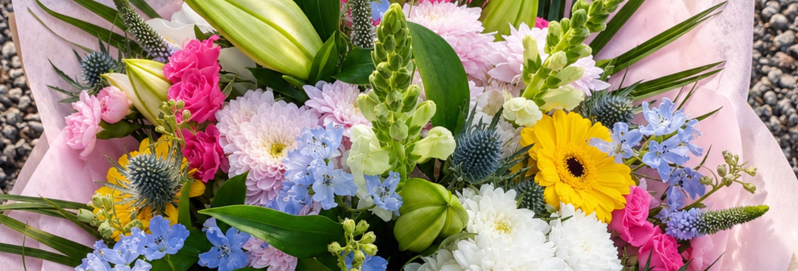 Seasonal bouquets from Ivy & Rose in Abergavenny offering same-day delivery