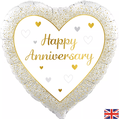Anniversary Helium Balloon - Why not add a Helium Balloon to your flowers!
**Please note: Our Balloon designs vary, the picture shown is for illustration purposes and may not be the actual balloon we send out.