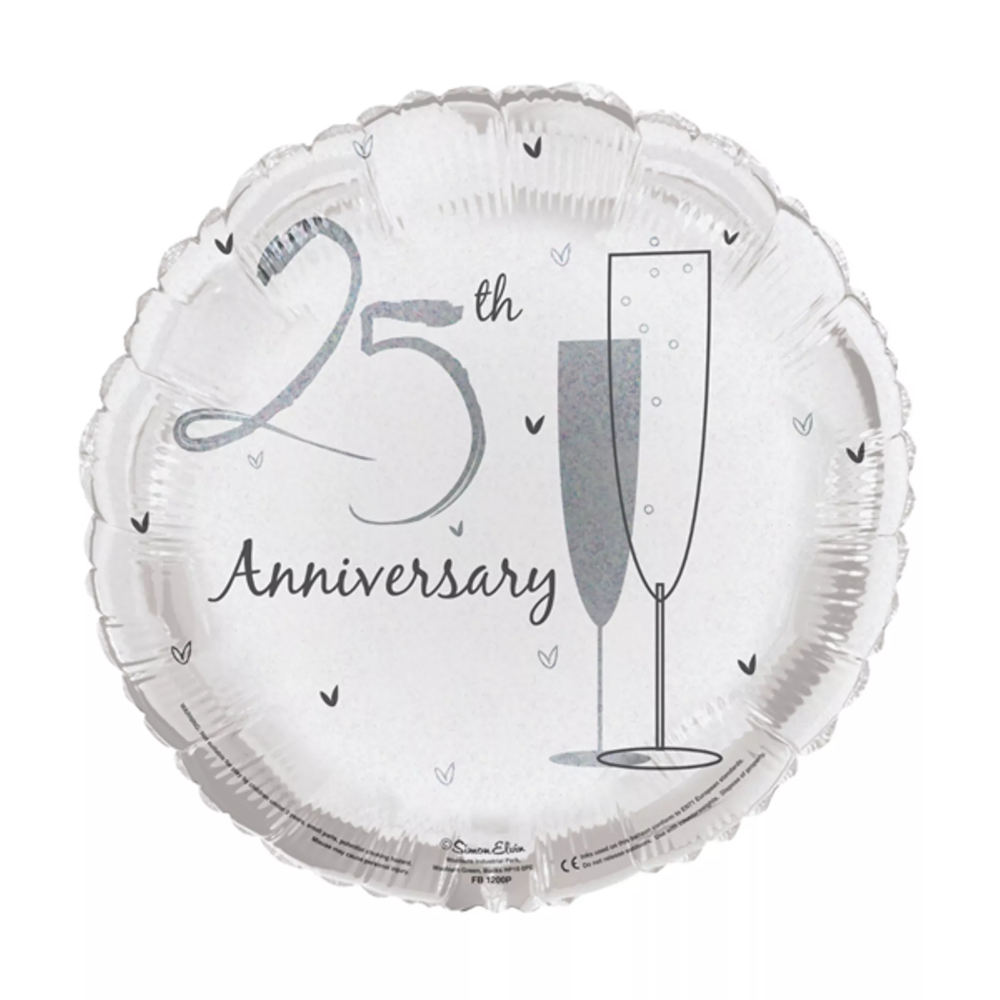 Silver Wedding 25 Years Balloon