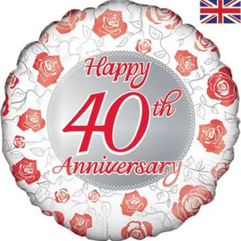Ruby Wedding 40 Years Balloon