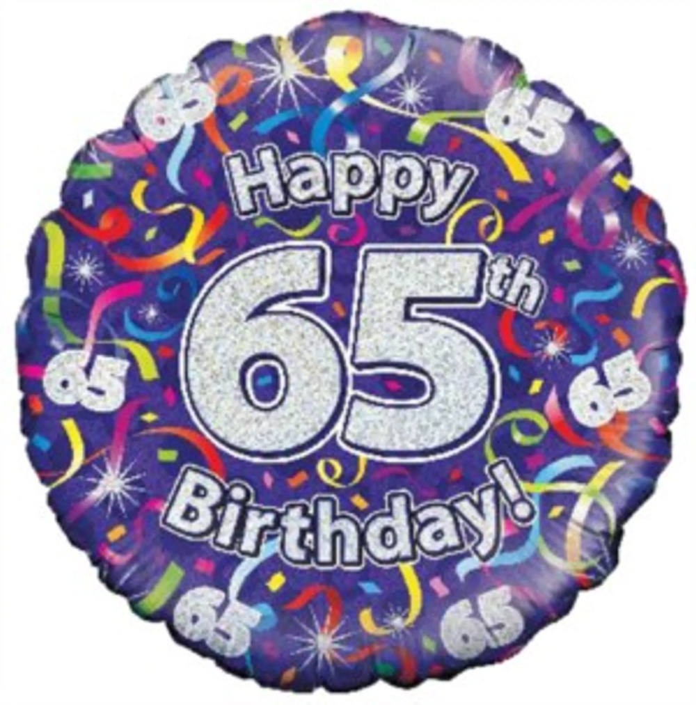 65th Birthday Balloon