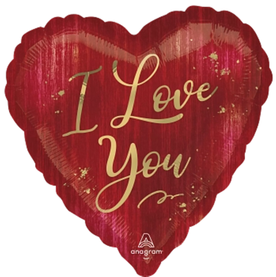 I Love You Balloon - Why not add a Helium Balloon to your flowers! **Please note: Our Balloon designs vary, the picture shown is for illustration purposes and may not be the actual balloon we send out.*